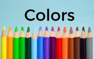 Aprenda cores em atividades de inglês