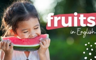frutas en inglés, nombres de frutas en inglés, frutas en vocabulario en inglés