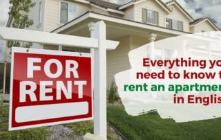 alquilar un apartamento, vocabulario de alquiler, términos de alquiler en inglés
