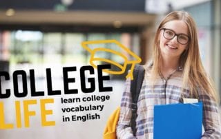 college vocabulary, university vocabulary, college life words in english