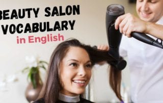 beauty salon vocabulary in english