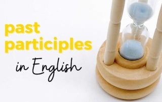 Learn irregular past participles in English